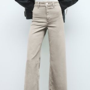 NWOT Zara Marine High Rise Straight Leg Pant